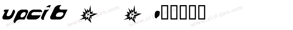 upcib_0字体转换