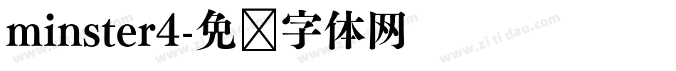 minster4字体转换