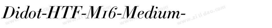 Didot-HTF-M16-Medium字体转换