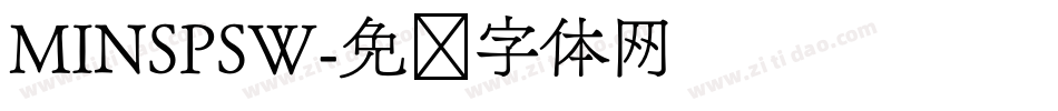 MINSPSW字体转换