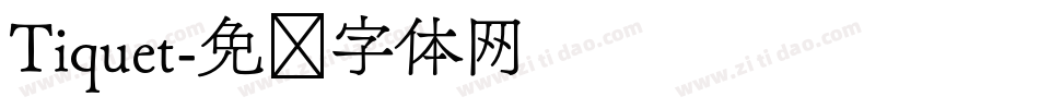 Tiquet字体转换