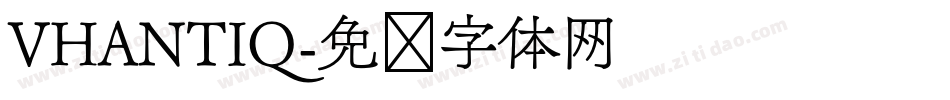 VHANTIQ字体转换