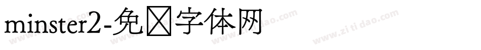 minster2字体转换