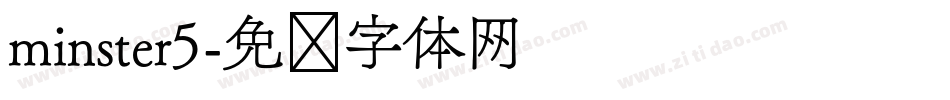 minster5字体转换
