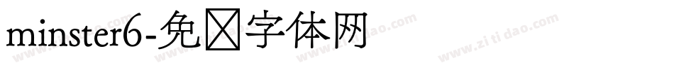 minster6字体转换
