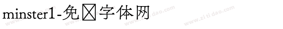 minster1字体转换