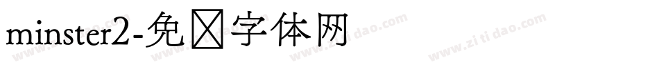 minster2字体转换