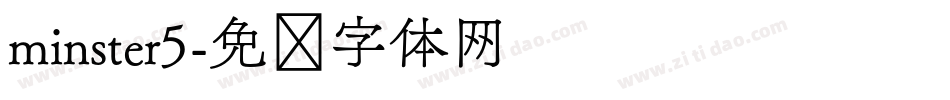 minster5字体转换