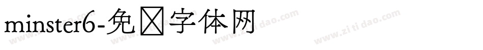 minster6字体转换