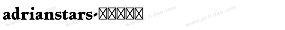 adrianstars字体转换