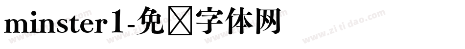 minster1字体转换
