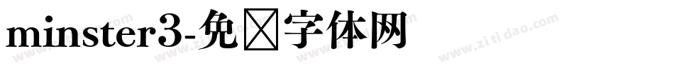 minster3字体转换