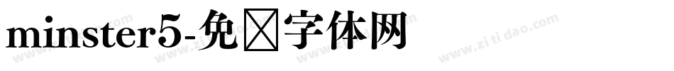 minster5字体转换