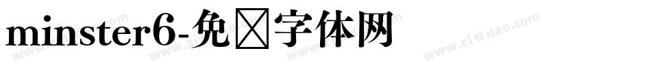minster6字体转换