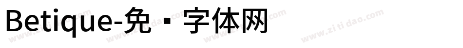 Betique字体转换