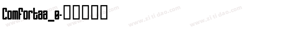 Comfortaa_0字体转换