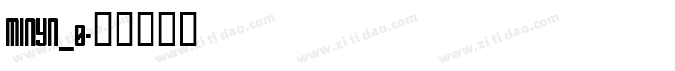MINYN_0字体转换