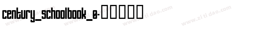 century_schoolbook_0字体转换