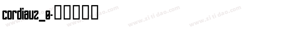 cordiauz_0字体转换