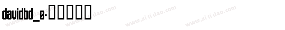 davidbd_0字体转换