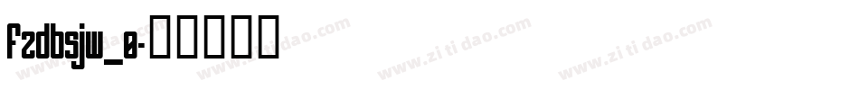 fzdbsjw_0字体转换