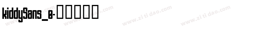 kiddySans_0字体转换