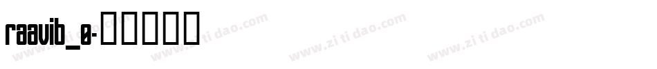 raavib_0字体转换