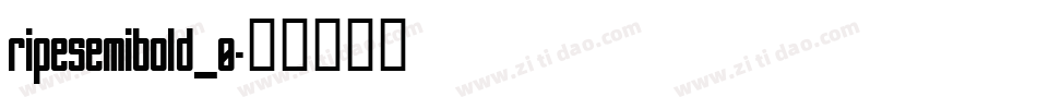 ripesemibold_0字体转换