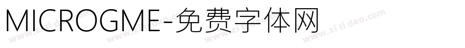MICROGME字体转换