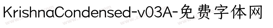 KrishnaCondensed-v03A字体转换