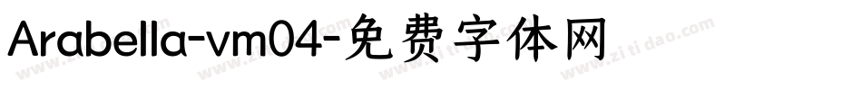 Arabella-vm04字体转换