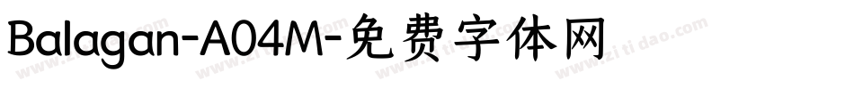 Balagan-A04M字体转换