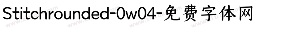 Stitchrounded-0w04字体转换