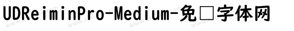 UDReiminPro-Medium字体转换