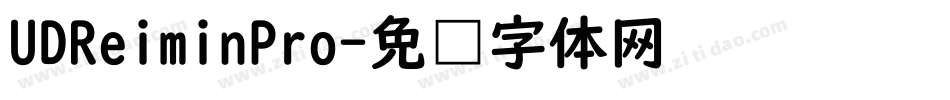 UDReiminPro字体转换