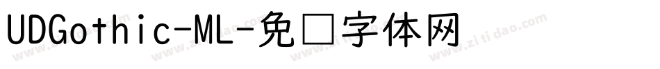 UDGothic-ML字体转换