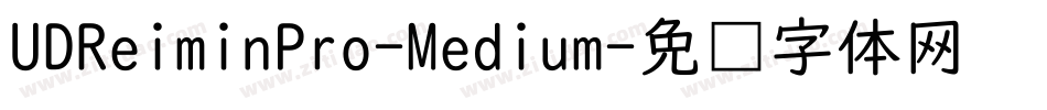 UDReiminPro-Medium字体转换