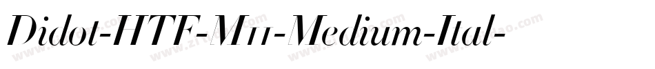 Didot-HTF-M11-Medium-Ital字体转换