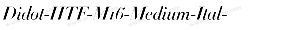 Didot-HTF-M16-Medium-Ital字体转换