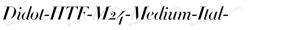 Didot-HTF-M24-Medium-Ital字体转换