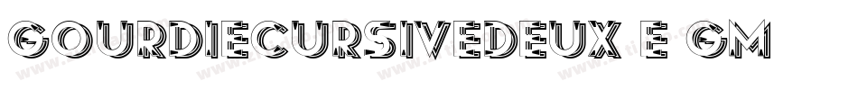 GourdieCursiveDeux-e1gm字体转换