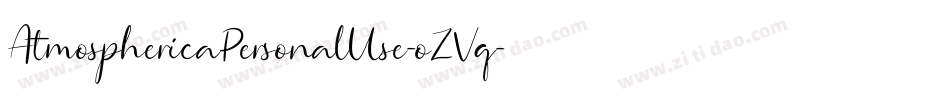 AtmosphericaPersonalUse-oZVq字体转换