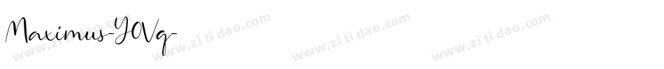 Maximus-Y0Vq字体转换