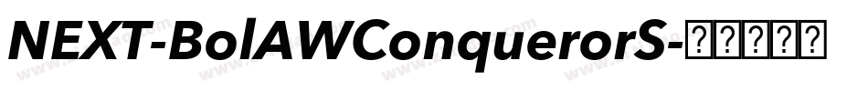 NEXT-BolAWConquerorS字体转换