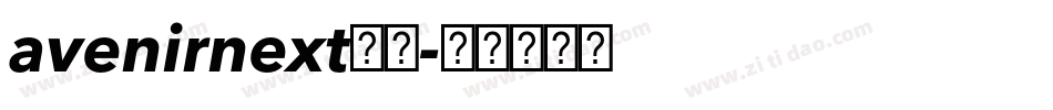 avenirnext字库字体转换
