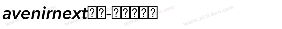 avenirnext字库字体转换
