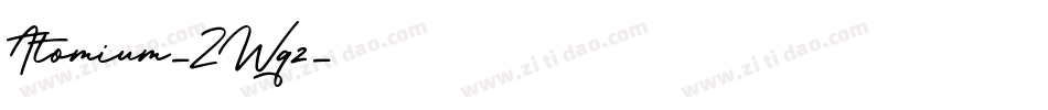 Atomium-ZWqz字体转换