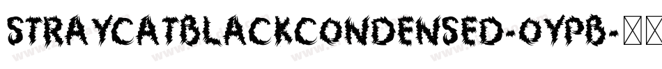 StrayCatBlackCondensed-oYPB字体转换