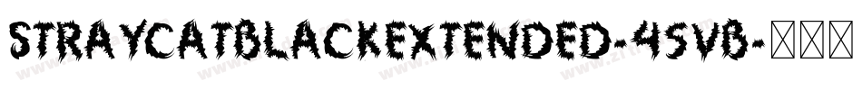 StrayCatBlackExtended-45vB字体转换