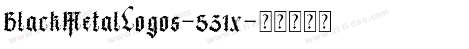 BlackMetalLogos-531x字体转换